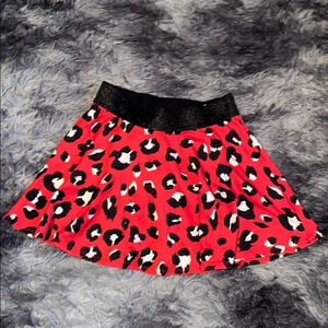 Justice black glitter elastic waist  tutu skirt